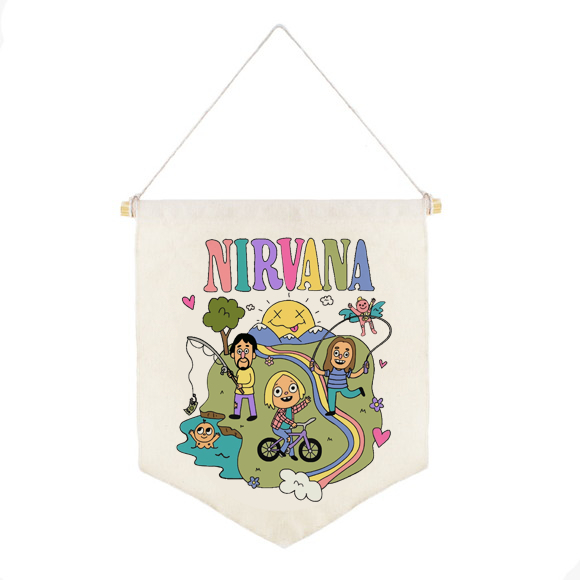 Flâmula Nirvana | Decoração Quarto Tumblr Grunge