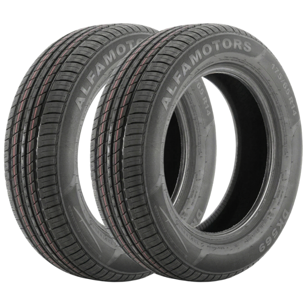 Kit 2 Pneus 175/65 R14 Alfamotors DK569 90/88T 6PR Reinf. Aro 14 Novos