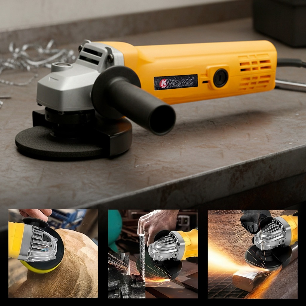 Esmerilhadeira Politriz Lixadeira Angular Para Corte E Polimento 780w 110mm Elétrica 110V ou 220V