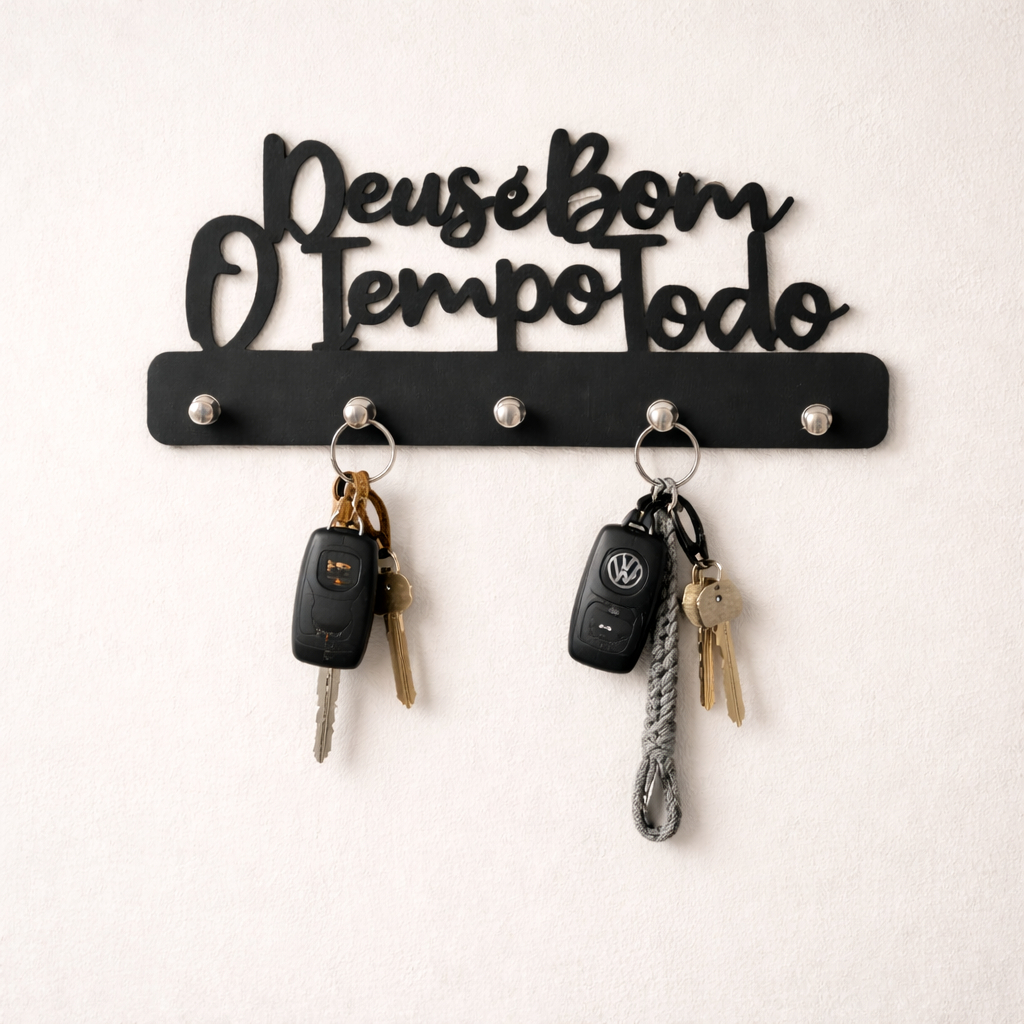 Porta Chaves de Parede em MDF Para Decoração do Lar Estilos Variados