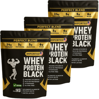 Whey Protein  3kg - Suplemento Alimentar Proteíco em Pó - Preparo Rápido - Academia e Fitness em Oferta na Shopee