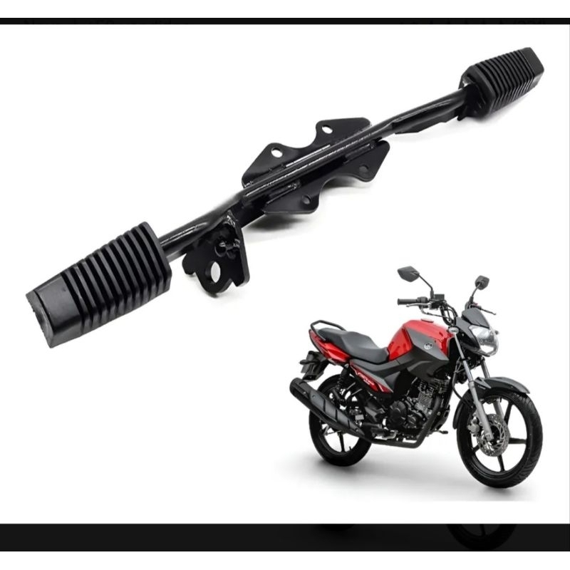Suporte Pedal Dianteiro Fazer 150 Factor 150 2014 a 2022 Estribo Moto sem borrachas