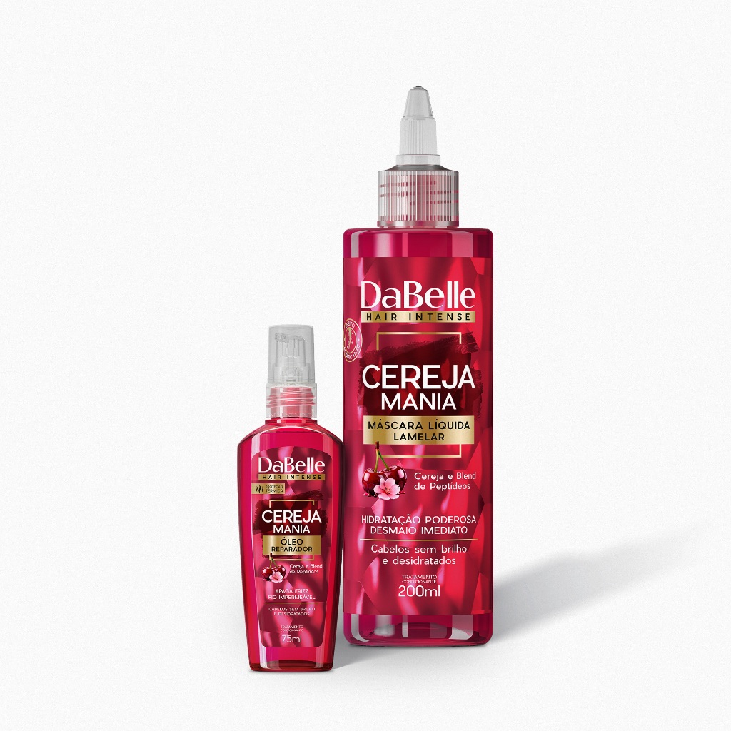 Kit Desmaio e Brilho Finalizador Cereja Mania - DaBelle Hair