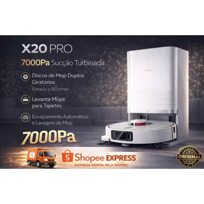Robô aspirador  X20 Pro Vacuum original