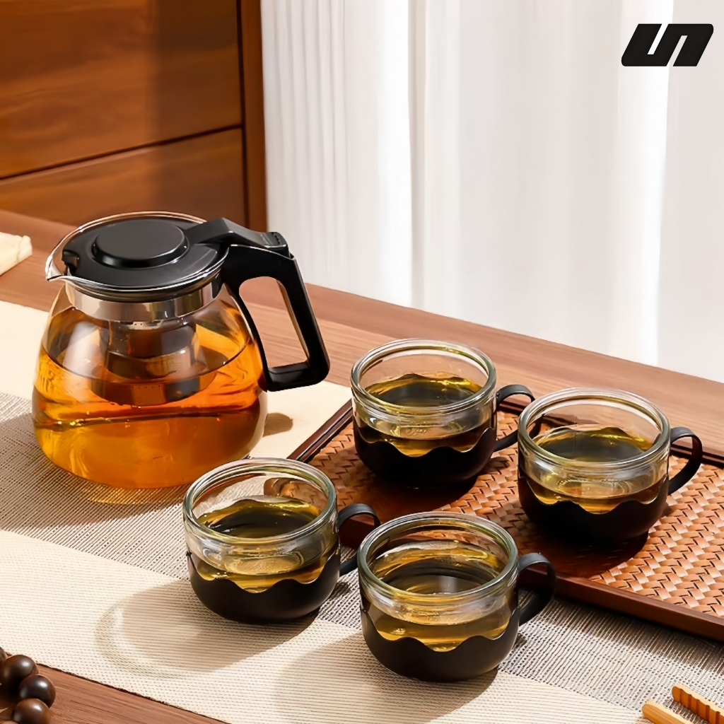 Chaleira de Vidro Resistente ao Calor com Infusor de Chá - OIJJ1619