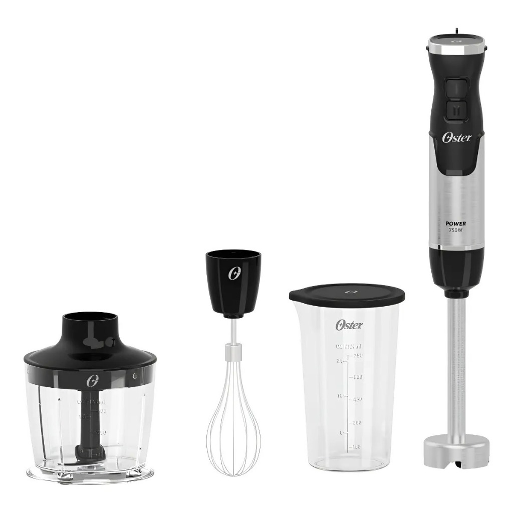 Mixer Oster OMIX570 750W 127V Inox – Velocidades Ajustáveis + Função Turbo + Copo 750ml