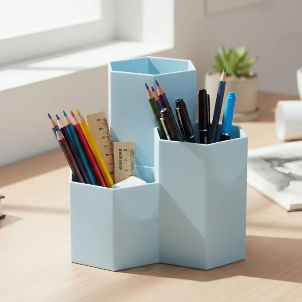 Organizador de Mesa Porta Treco Lápis Escritório Porta Pincel Penteadeira Porta Lápis Organize Mesa em Oferta na Shopee