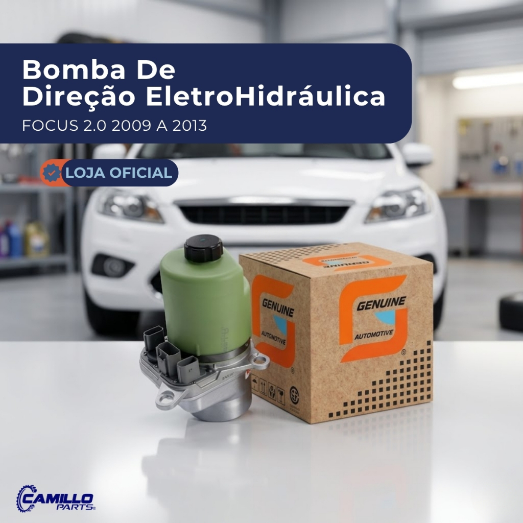 Bomba Direção Eletro Hidráulica Focus 2.0 2009 a 2013 Com Reservatório Genuine Automotive