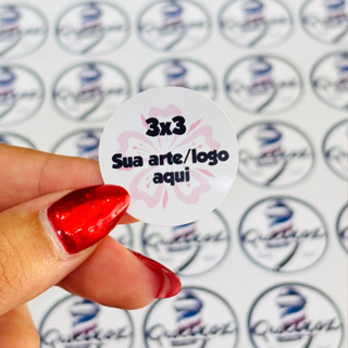 Adesivos Personalizados 3x3 cm - Sua Arte ou Logo em Oferta na Shopee