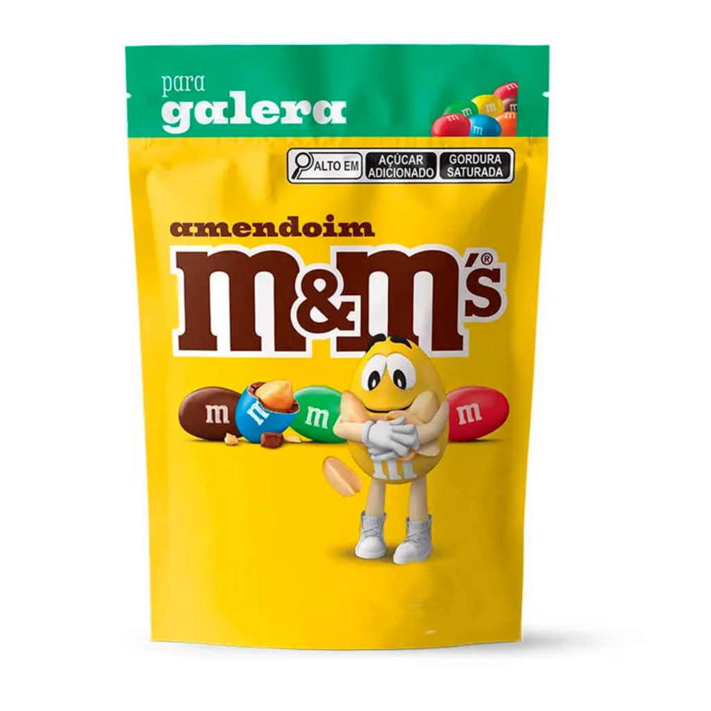 Confeito de chocolate com amendoim M&M's 132 g da Mars