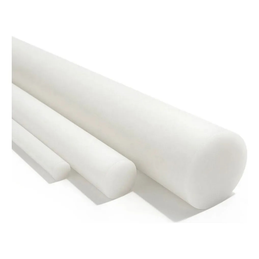 Barra De Nylon Branco Tecnil Redondo 6,00mm X 500mm | Ou Corte Sob Medida