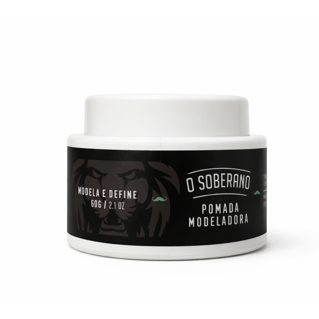 Pomada Modeladora Fixador Para Cabelo O Soberano Efeito Duradoro - Efeito Molhado