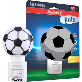 Luz Noturna Led Abajur Tomada Bola 1w Avant Luz Futebol Casa em Oferta na Shopee