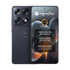 Smartphone Motorola Signature 5G - 512GB 12GB RAM + 12GB RAM Boost, 3 cameras 50MP Sony Lytia e Zoom 100x, Tela 1.5K