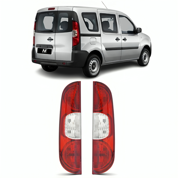 Par/ Un Lanterna Traseira Doblo 2009 2010 2011 A 2022 Fiorino 2014 5 Furos