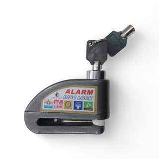 Trava de Disco Freio Cadeado Moto Sensor Sonoro Alarme Anti Roubo Furto Sirene Motocicleta Bicicleta Bike Proteção