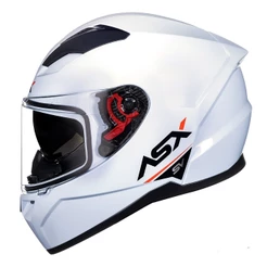 Capacete Moto ASX City SV Branco Brilho com Óculos Interno