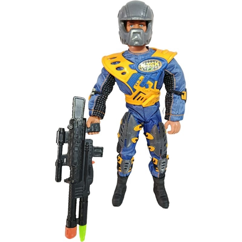 Boneco Max Steel Mattel Moto Attack N-tek Blaster super articulado Vintage