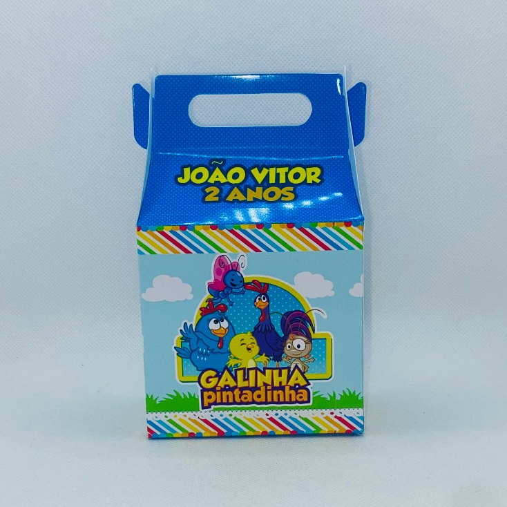 Caixinha Galinha Pintadinha Maletinha Personalizada Lembrancinha Festa Infantil Aniversário