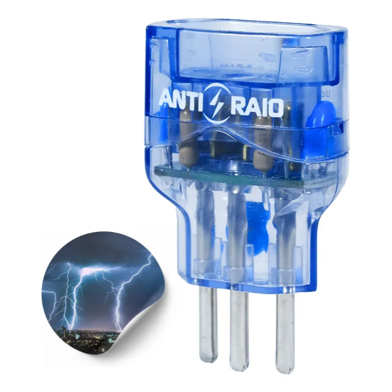 Protetor Anti Raio Dps Embrastec Bivolt Azul Cristal 2200w