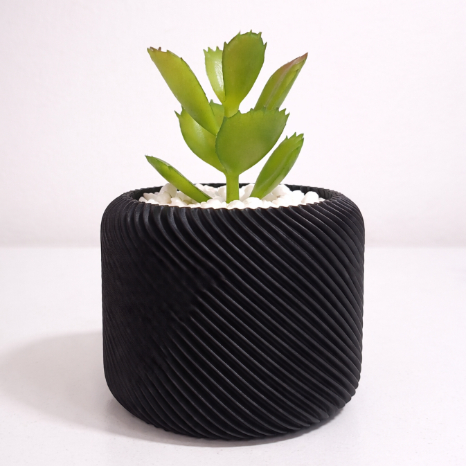 Suculenta Artificial no Vaso Decorativo Texturizado Unitária em Oferta na Shopee