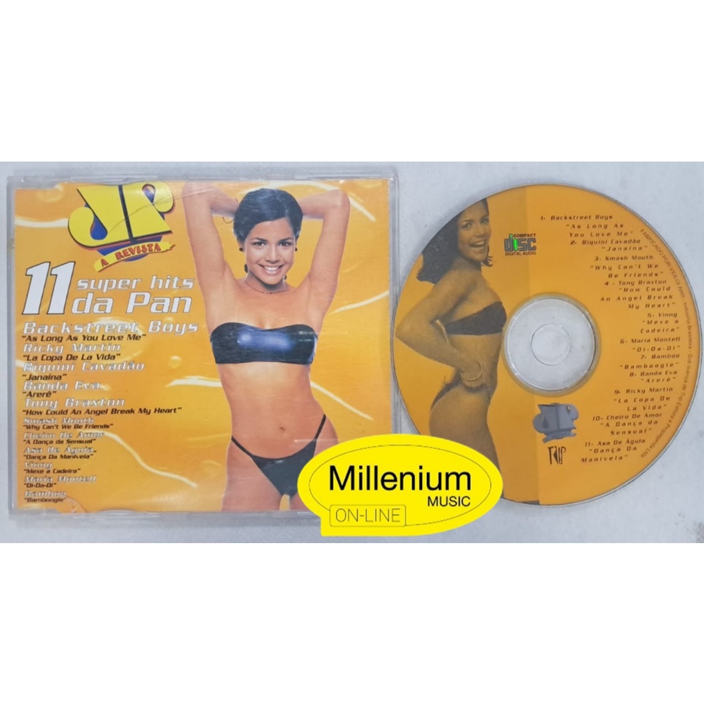 CD Jovem Pan 11 Super Hits Da Pan 1998 Original Gravadora colecionador Ótimo Estado