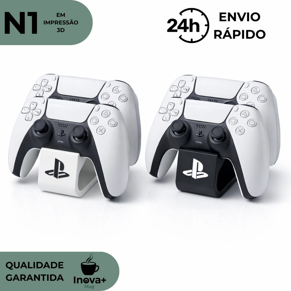 Suporte Duplo para Controle PS5 | Base Organizador para 2 Controles em Oferta na Shopee