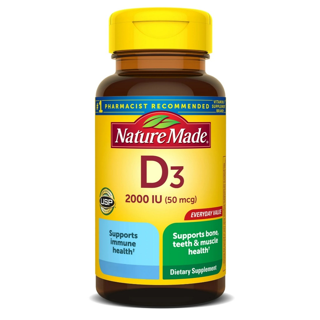 Vitamina D3 2000 UI (50 mcg)NATURE MADE 100 SOFTGELS