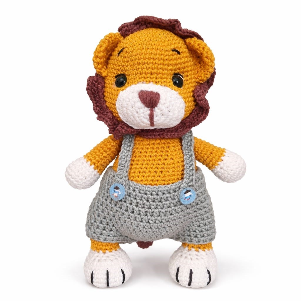 Leão Amigurumi bonecos Artesanais Crochê | Decoração Infantil | Feito à Mão | Presente Criativo