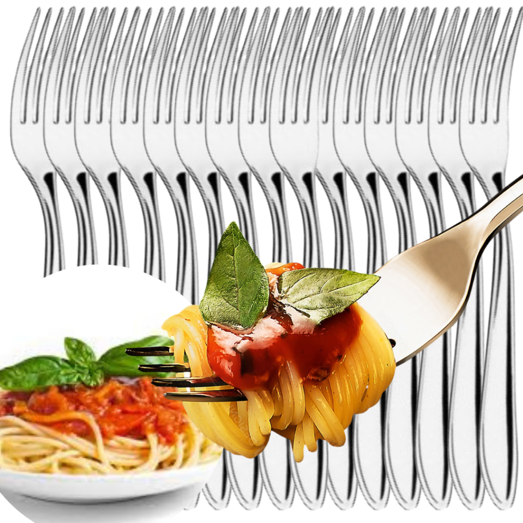 Kit Garfos Refeição Kit Com 36,24,18,12 e 6 Unidades Aço Inox Faqueiro Restaurante Buffet Cozinha Dia Dia