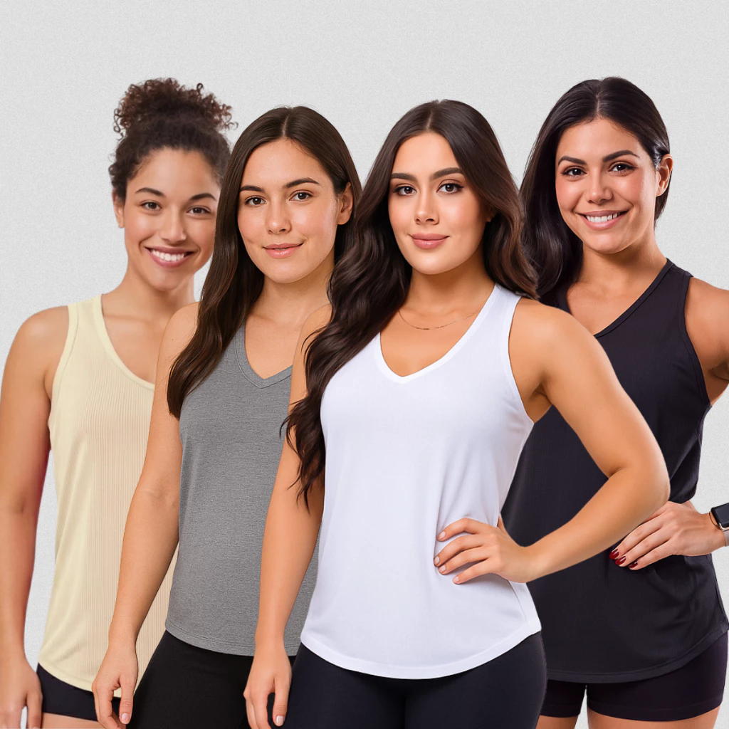 Blusas Dry Fit Feminina Fitness Academia Veste Leggins Camiseta Top Regata Treino Esporte — imagem 1