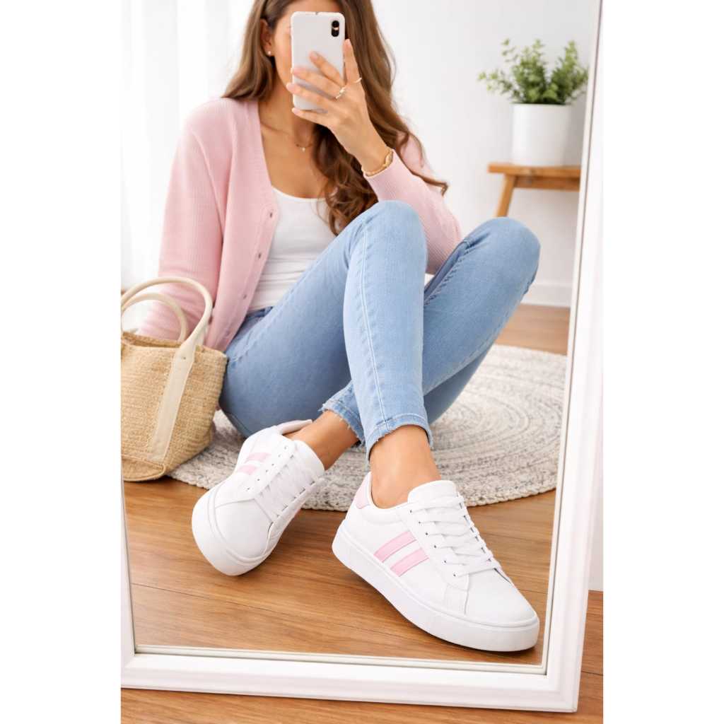 Tênis Casual Feminino Conforto Estilo Moderno Envio Imediato