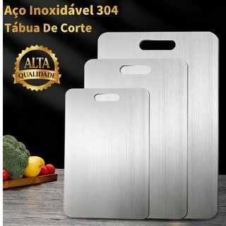 Tábua De Corte 304 Aço Inoxidável Antibacteriana À Prova De Mofo 46 cm tábua de cozinha