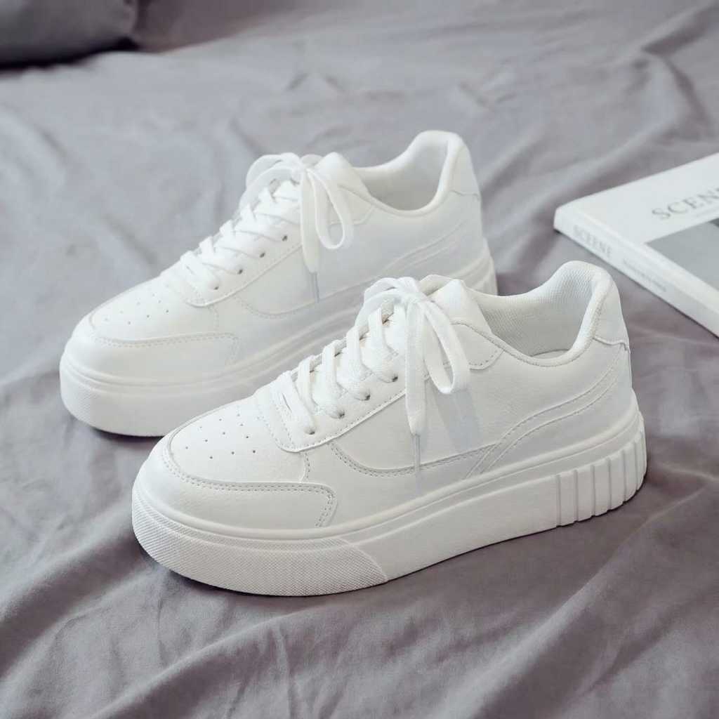 tenis feminino branco casual leve confortavel pataforma dia a dia trabalho