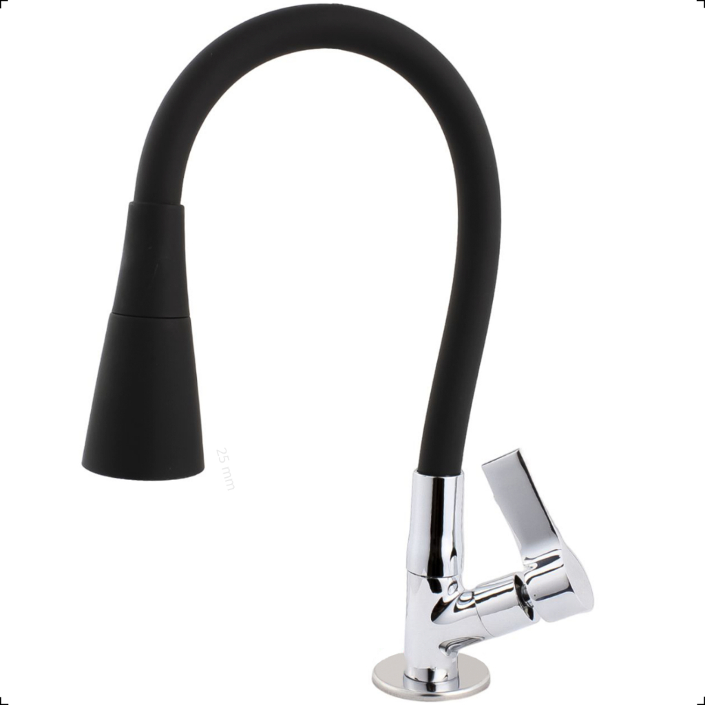 Torneira Gourmet Mesa Cozinha Bancada Pia Flexível Metal Mix