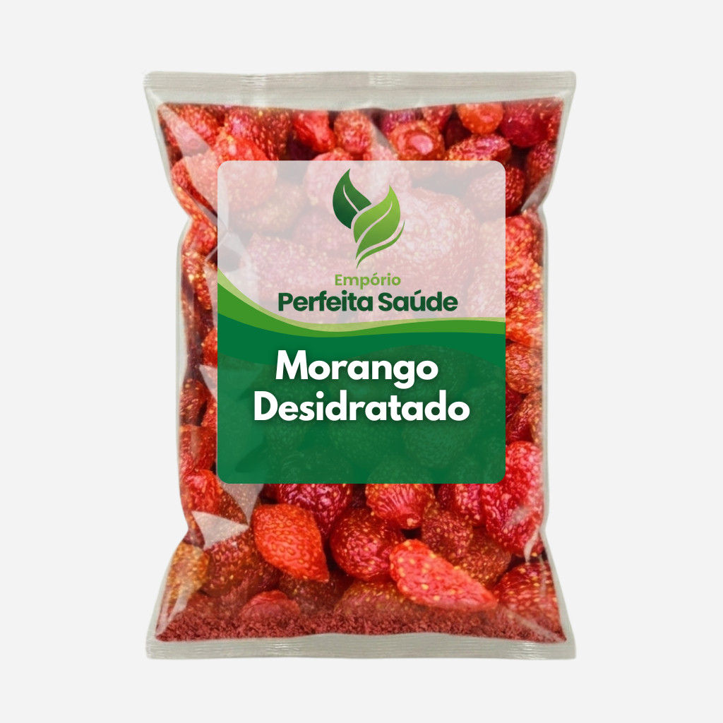 Morango Desidratado Glaceado Premium Frutas Secas em Oferta na Shopee