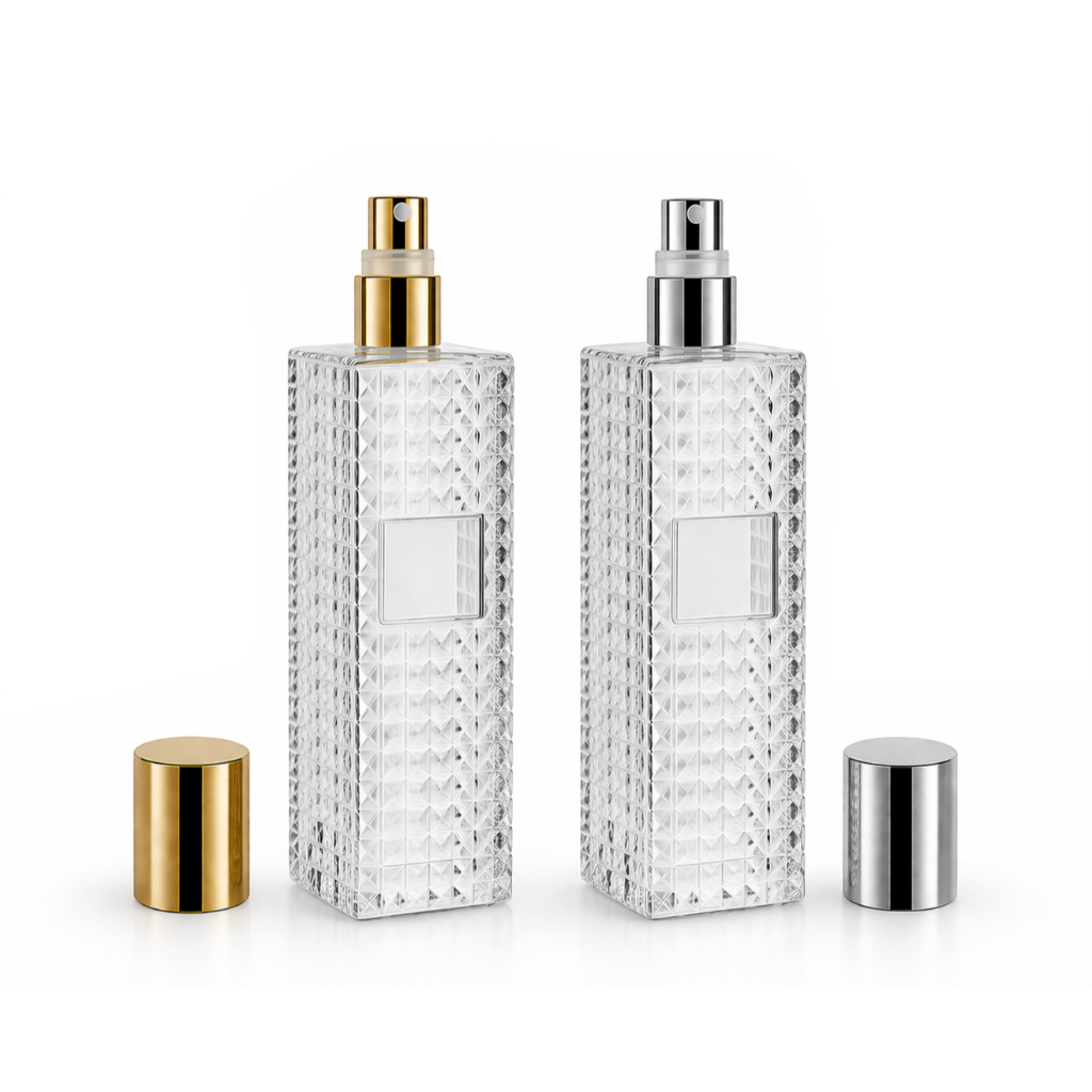 Kit Frascos de Vidro Perfume - Vitória 150ml com Válvula Spray Luxo