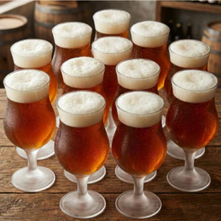 Jogo de Taça de Vidro Panama, Taça de Cerveja 12pcs, 400ml - Ruvolo