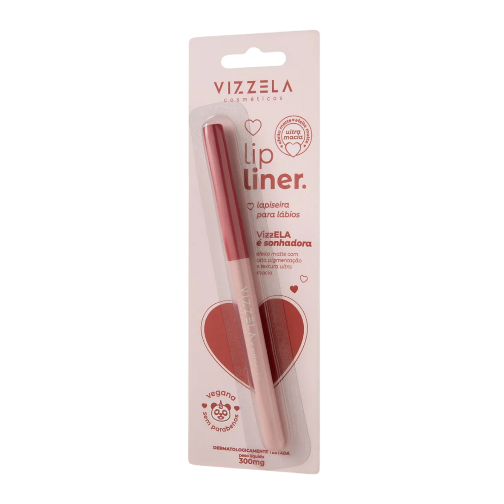 Lapiseira Contorno Lipliner Retrátil Make Alta Pigmentação Vegano Original Vizzela · foto 2