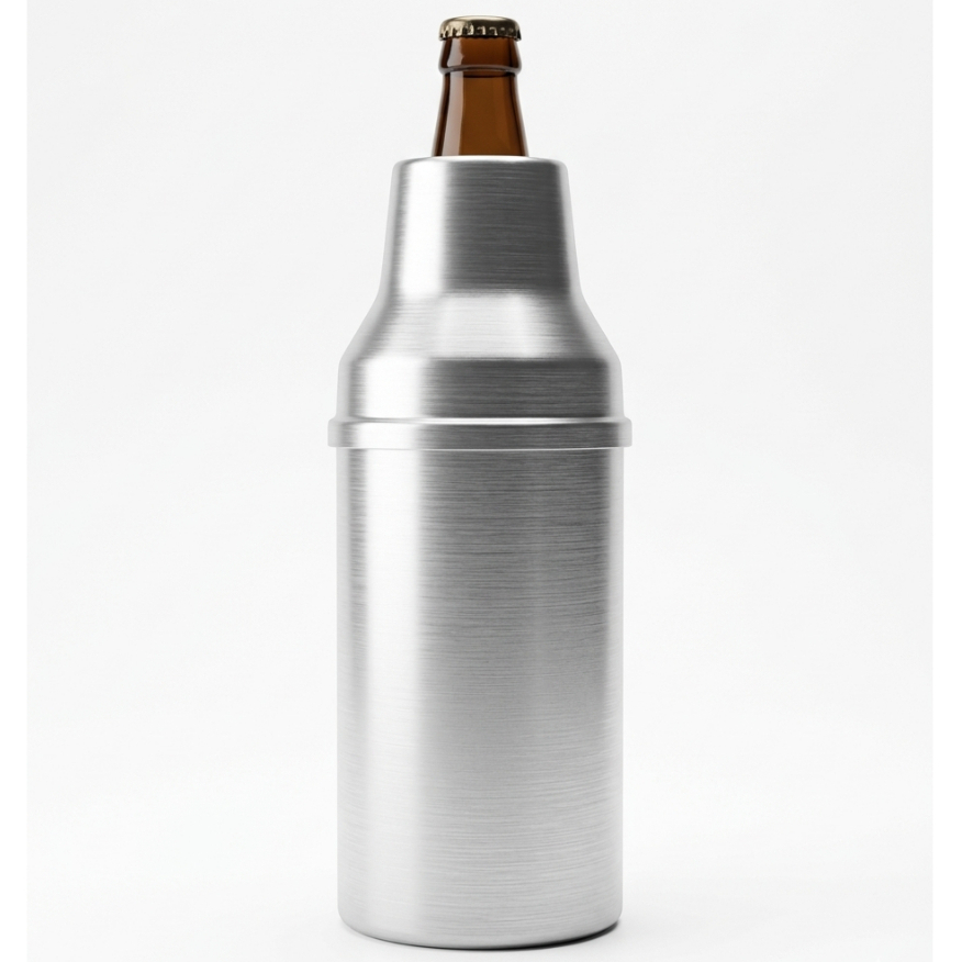 Porta Garrafa Cerveja 600ml Alumínio Térmica Com Isopor - Lag Lar