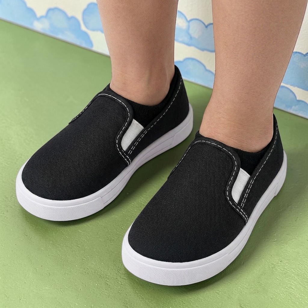 Tênis Infantil Unissex Calce Fácil Sapatênis Menina E Menino Escolar Confortável Macio Promoção em Oferta na Shopee