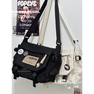 Bolsa Feminina Grande Nylon Estilo Cargo Versátil Ombro Transversal Grande Capacidade Dia…