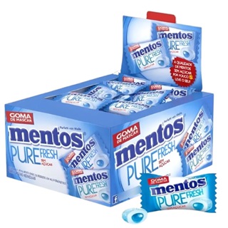 Goma De Mascar Mentos Pure Fresh  com 60 Unidades - Perfetti em Oferta na Shopee