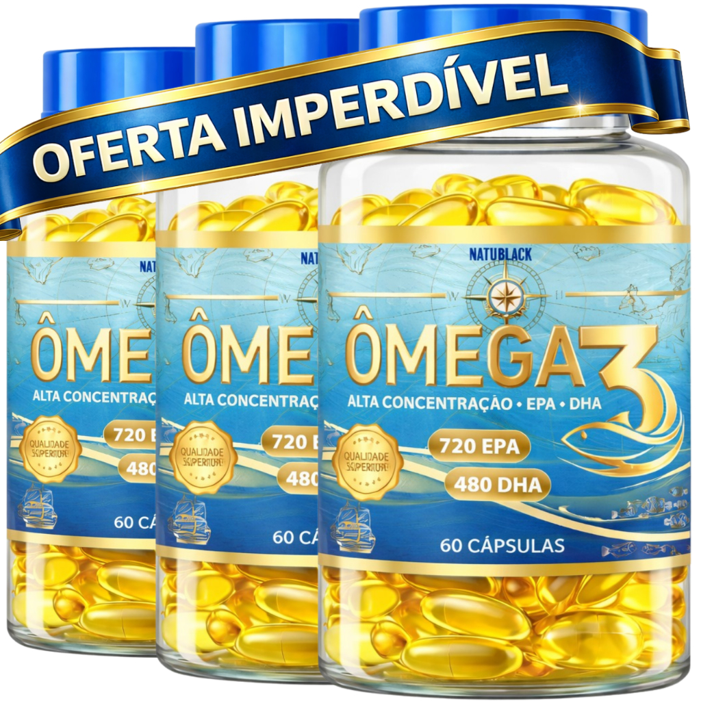 Ômega 3 Original 720 EPA + 480 DHA 60 Cápsulas - ENVIO EM 24 HORAS
