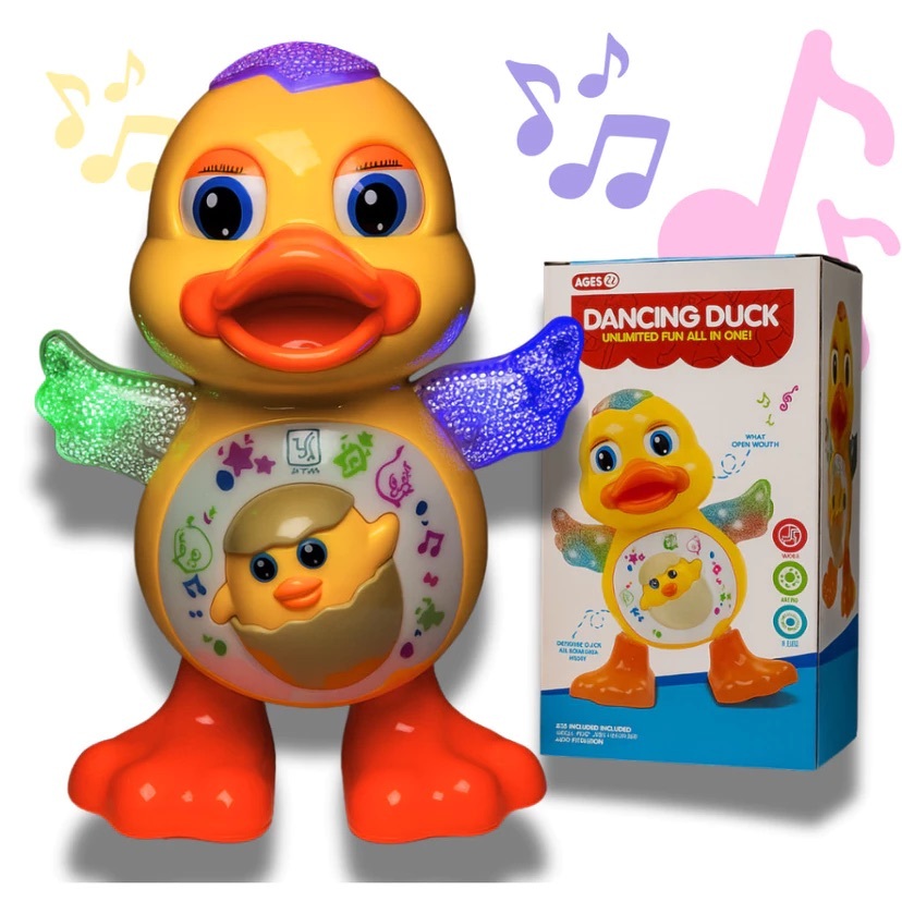 Brinquedo Patinho Dançante Musical Pato Dançarino com Luzes Para Crianças em Oferta na Shopee