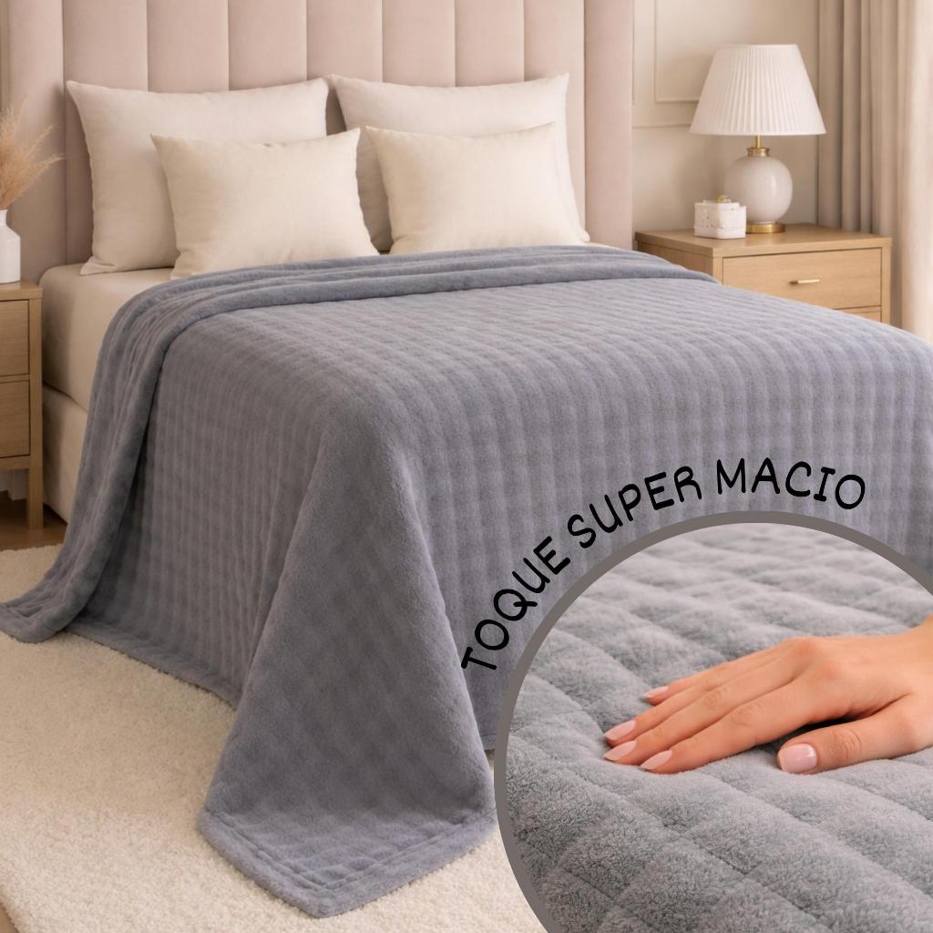 Cobertor Manta De Microfibra Casal Queen King Conforto Toque Super Macio Habitat