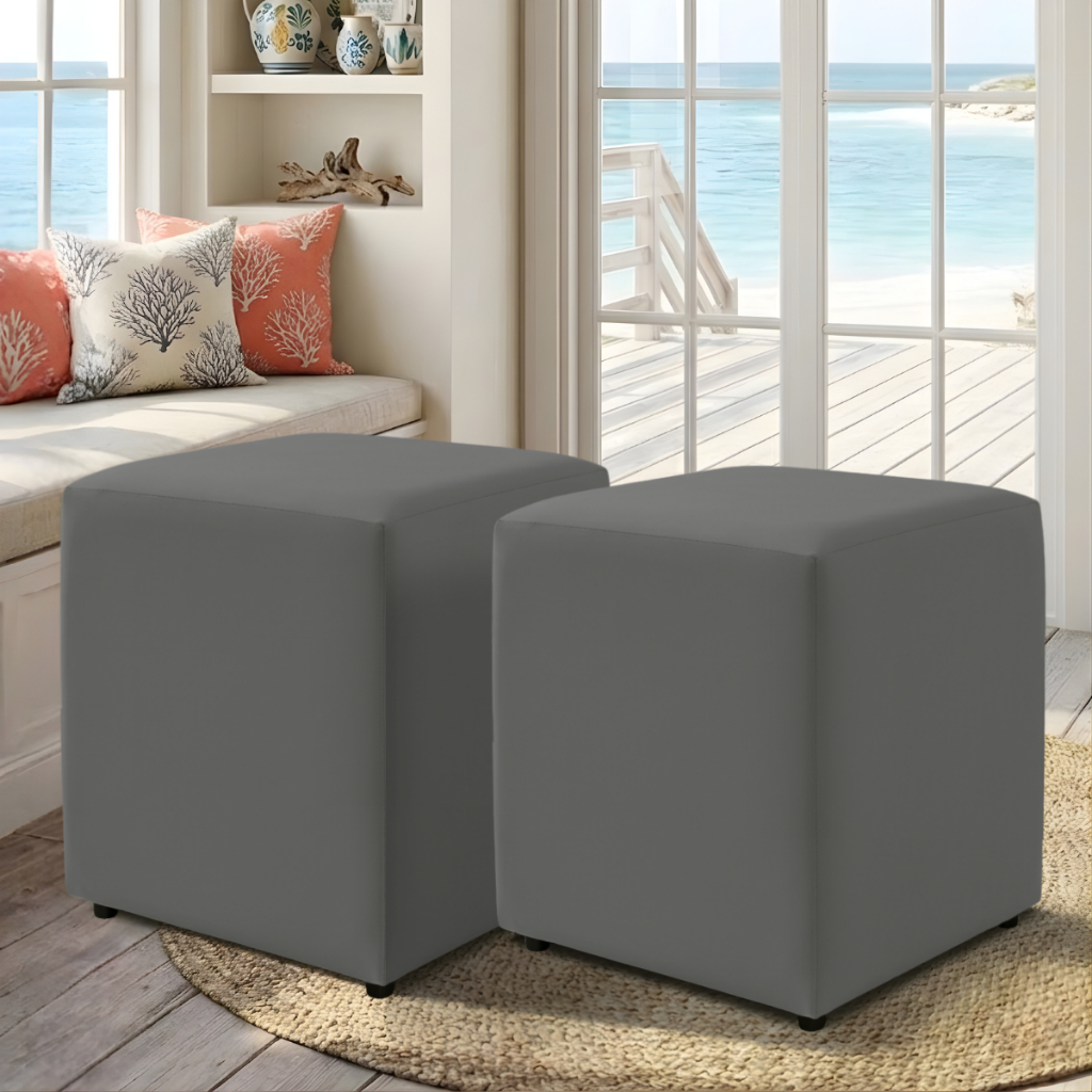 02 Capa de Puff 40cm x 40cm Malha Gel Ajustável Fácil de Vestir IBITEX em Oferta na Shopee