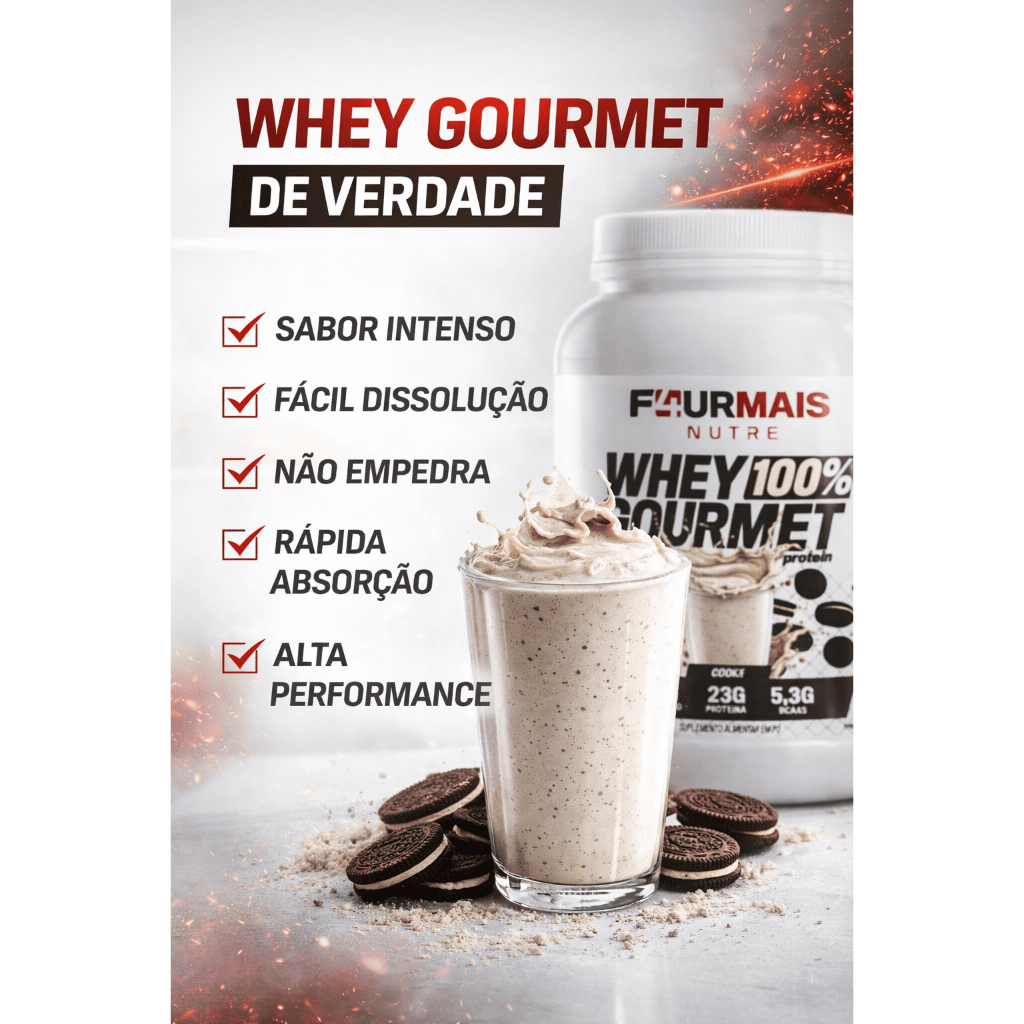 Whey Protein 100% Gourmet 900g
