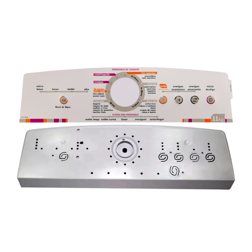 Painel E Adesivo compativel Para Maquina Lavar Brastemp Ative! 11kg Bwl11a