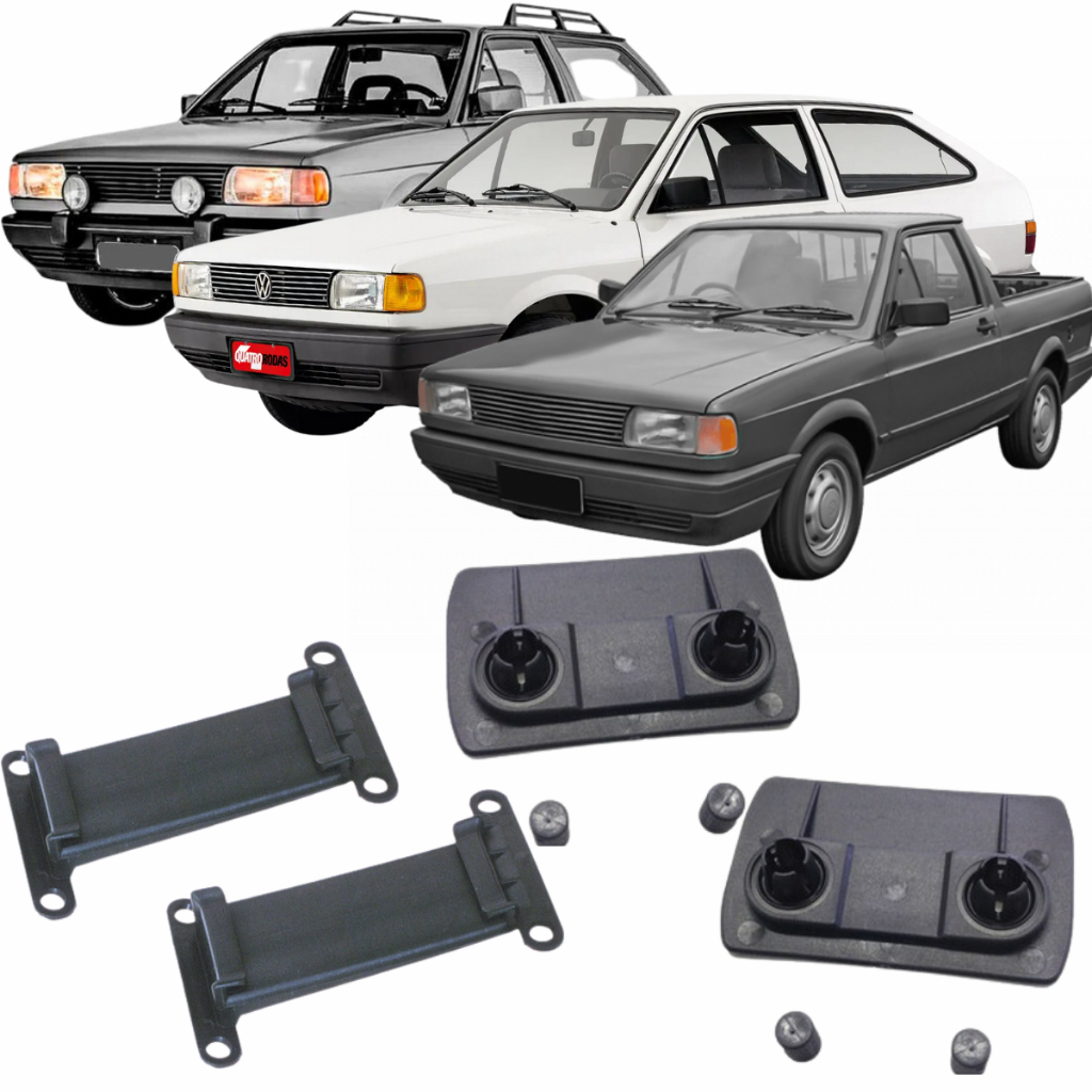 Kit Suporte Guia Traseiro Parachoque Gol Voyage Parati Saveiro 1980 a 1994